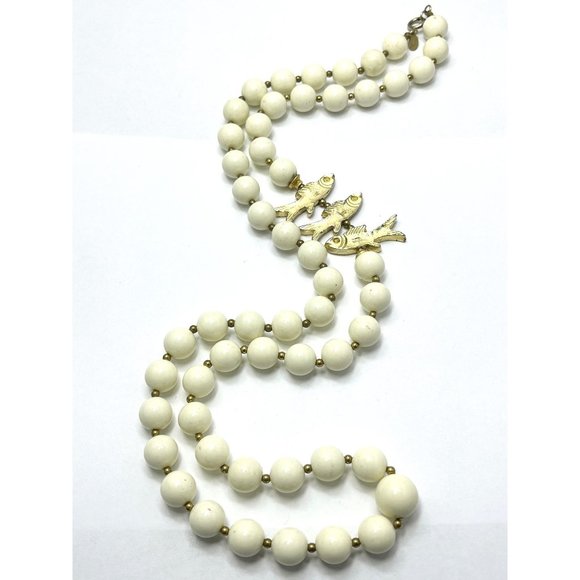 Vintage Cadoro Fish Beaded Necklace
